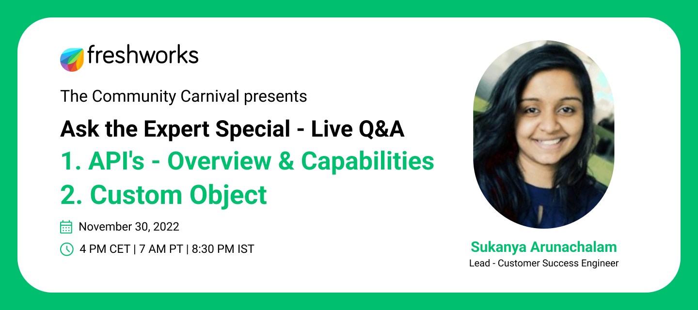 Ask me Anything: Live Q&A on API's and Custom Object
