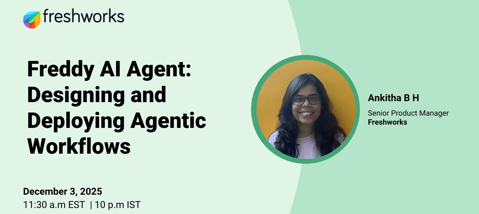 Freddy AI Agent: Designing and Deploying Agentic Workflows, Wed, 3 Dec ...