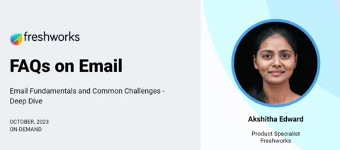 Watch On-Demand: Email FAQs for Freshsales and Freshsales Suite