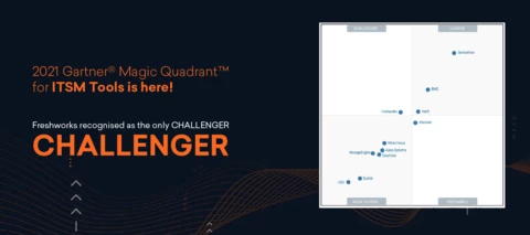 2021 Gartner® Magic Quadrant™ for ITSM Tools | Freshworks named the only CHALLENGER