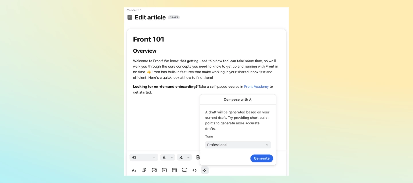 Draft and translate articles with AI | Community