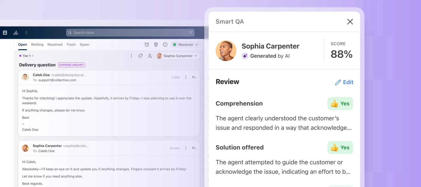 Get a complete view of agent performance with AI-powered Smart QA ...