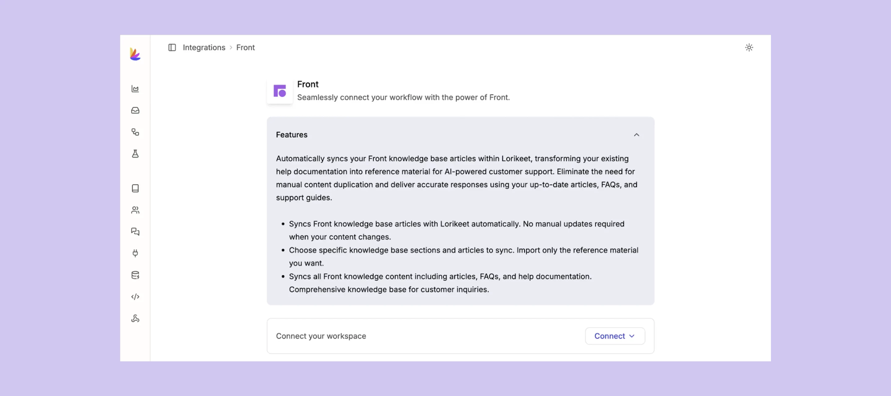 New integration: Lorikeet