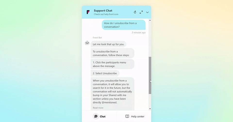 Front’s Help Center manager shares how she keeps our articles AI-ready