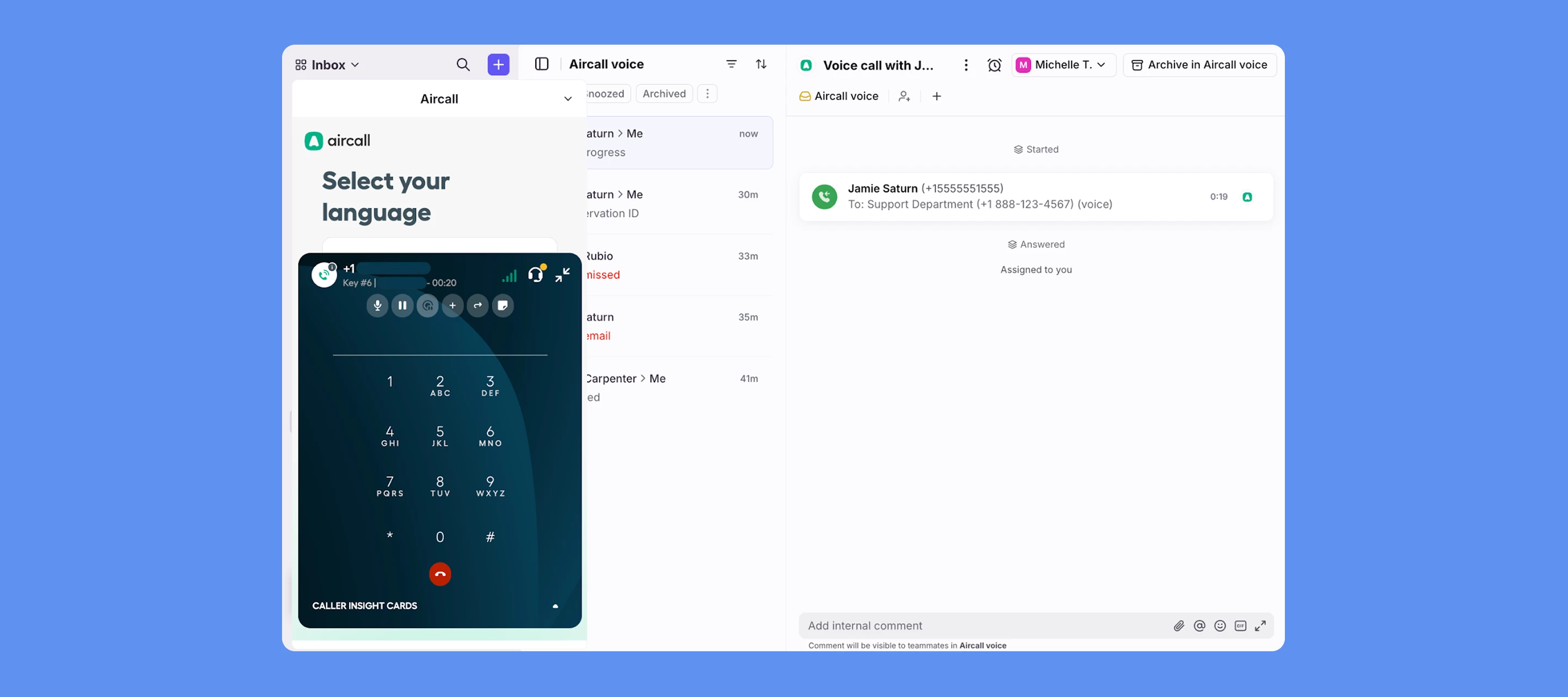 Handle Aircall voice and SMS seamlessly in Front