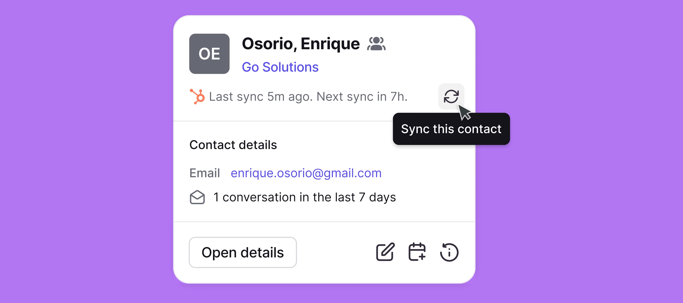 Redesigned HubSpot integration to keep your CRM up to date