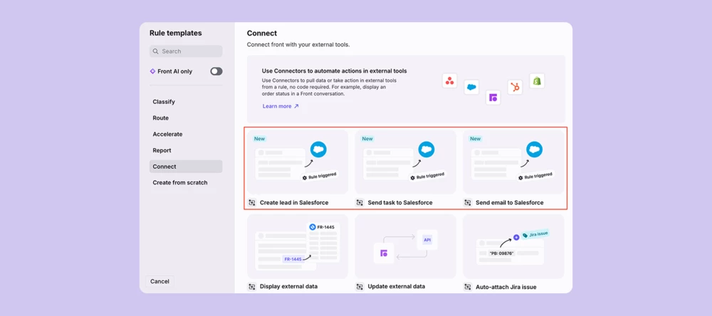 New rules and macro templates for Salesforce and Asana | Community