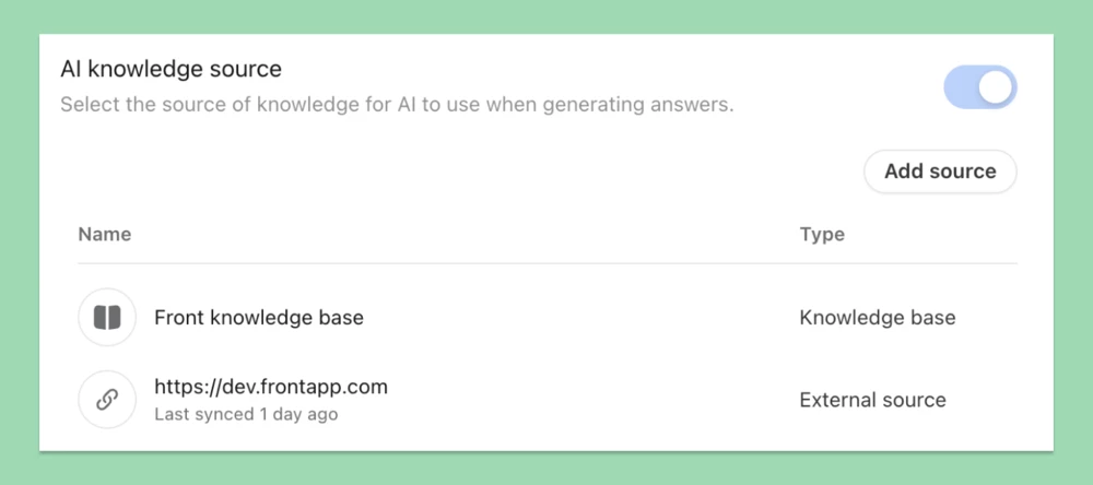 Add multiple knowledge sources for AI Answers | Community