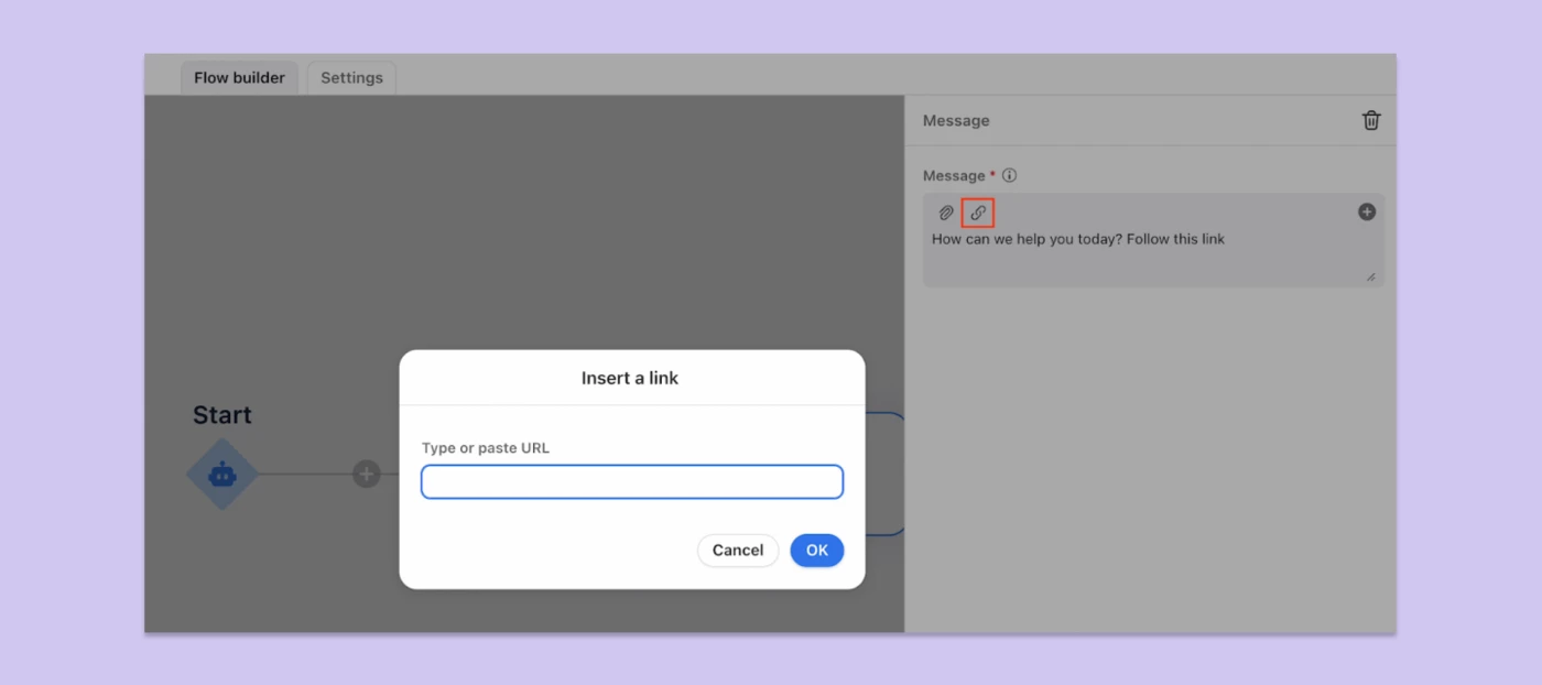 Hyperlink text in chatbot messages | Community