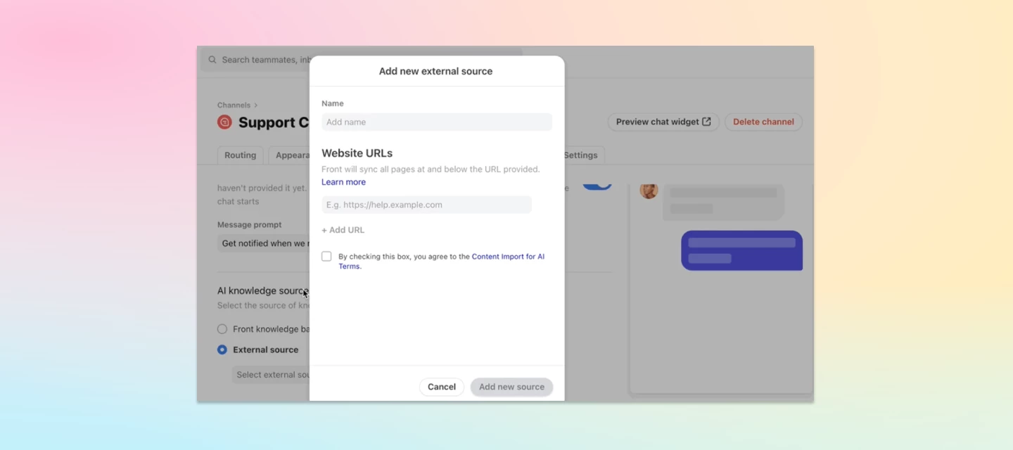 Use external knowledge sources in AI Answers | Community
