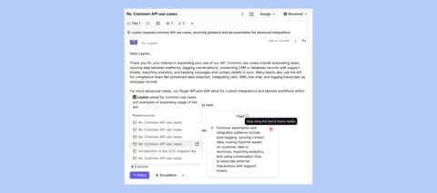 Control which facts are used in AI replies