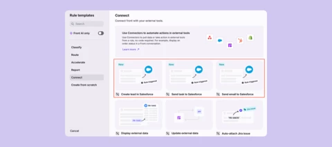New rules and macro templates for Salesforce and Asana