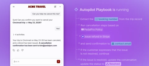 Embed AI-powered self-service directly into your app or website