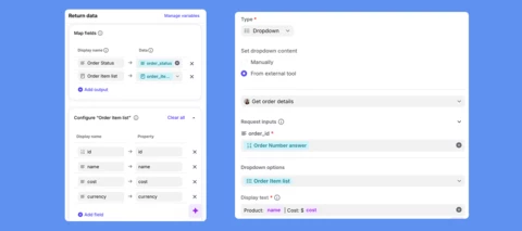 Bring live 3rd party data into macros with dynamic dropdowns