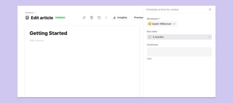Keep your knowledge base fresh with automated update reminders