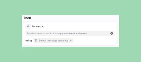 Forward messages in rules & macros
