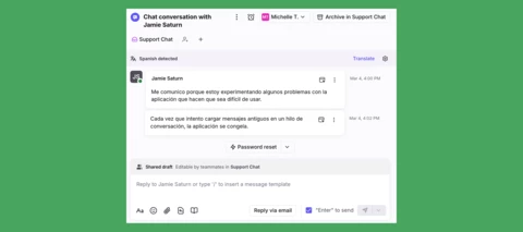 Support customers in any language, across channels