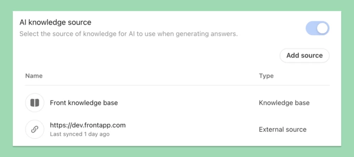 Add multiple knowledge sources for AI Answers | Community