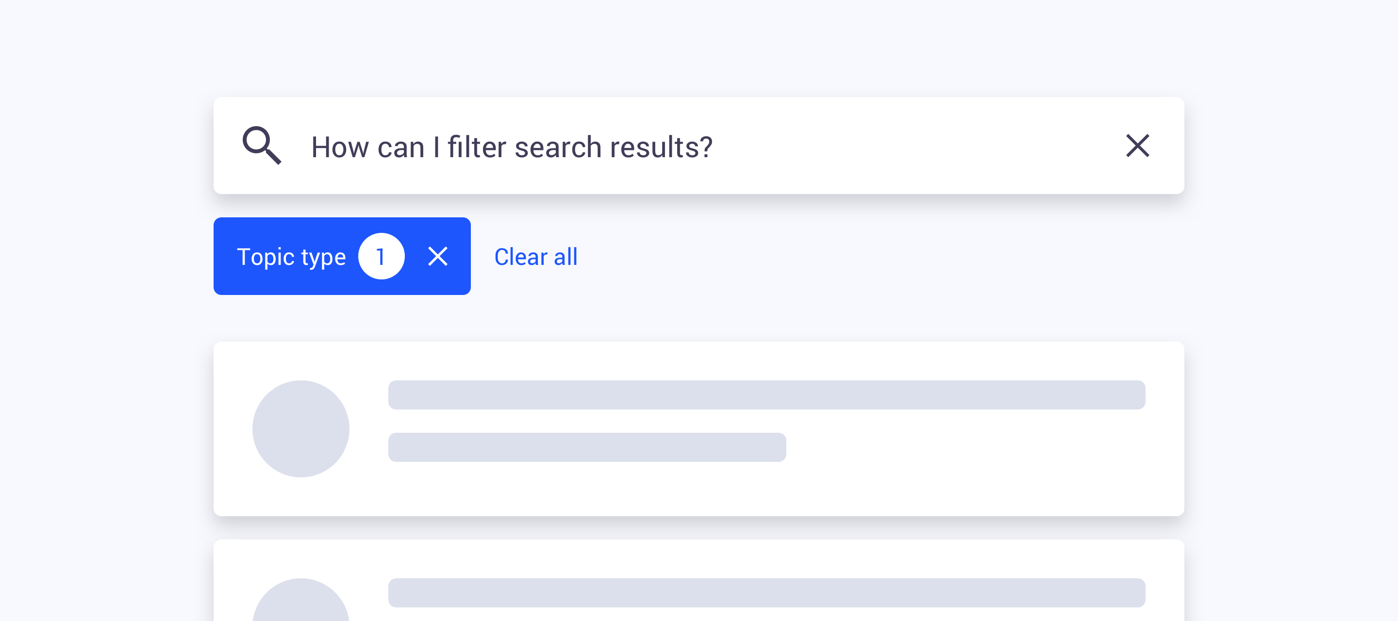 Now available: Instant search and search filters