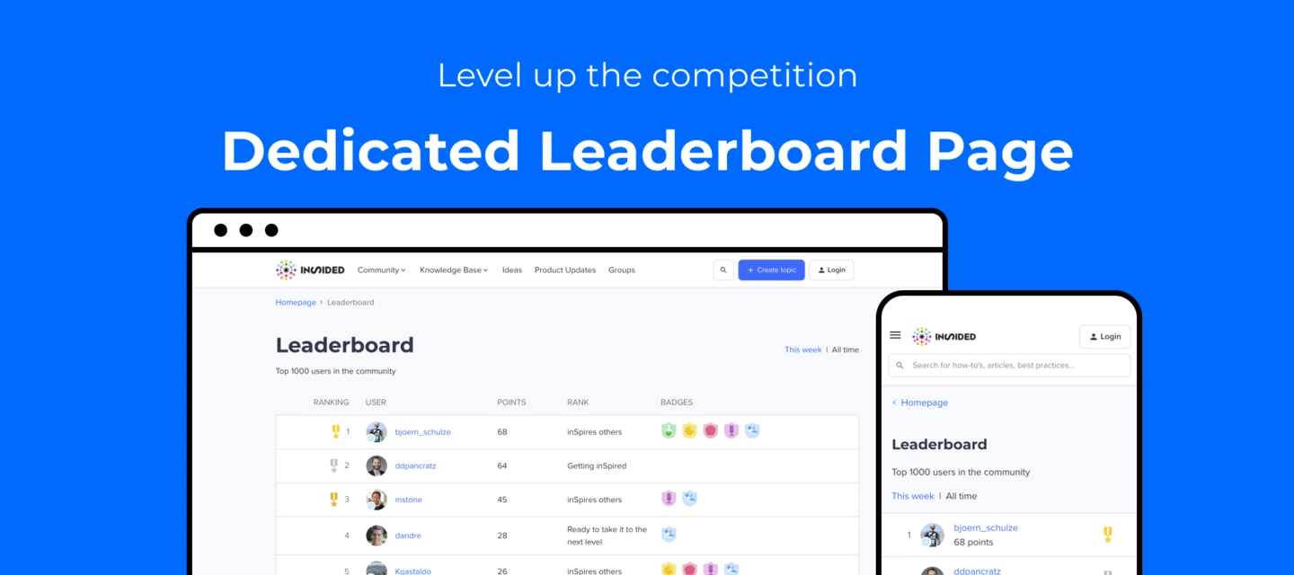 🏅Level up the competition with our new dedicated leaderboard page ...