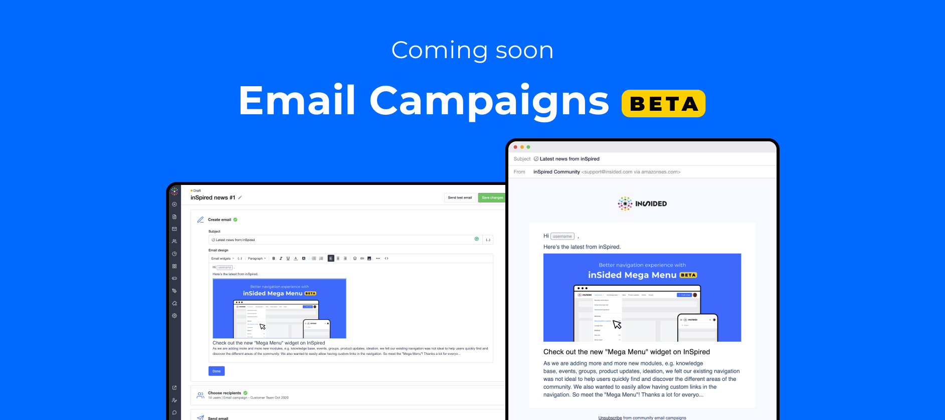 Coming soon: Email Campaigns
