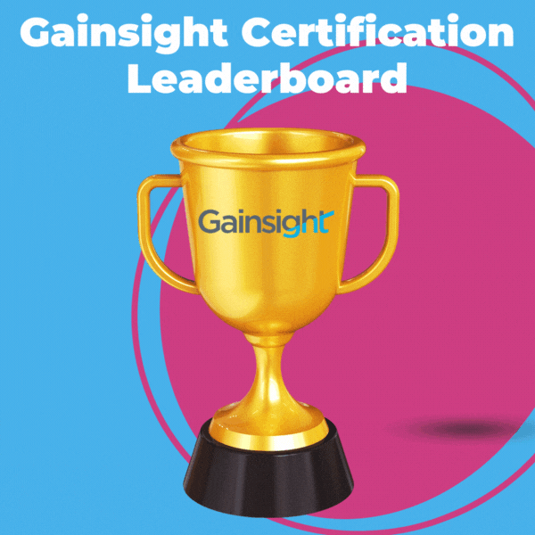 Gainsight Certification Leaderboard Winners - July 2023