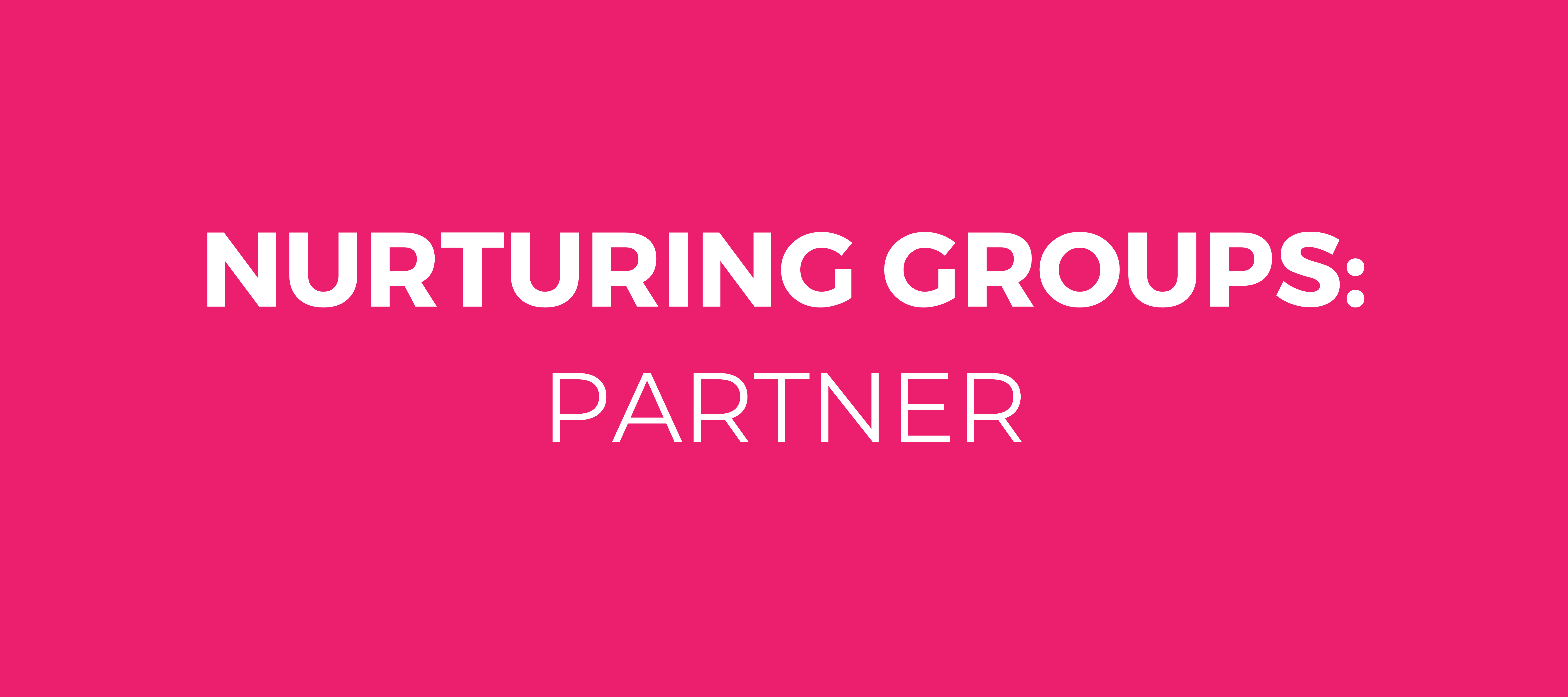 Nurturing groups - Building a partnership with your group champion