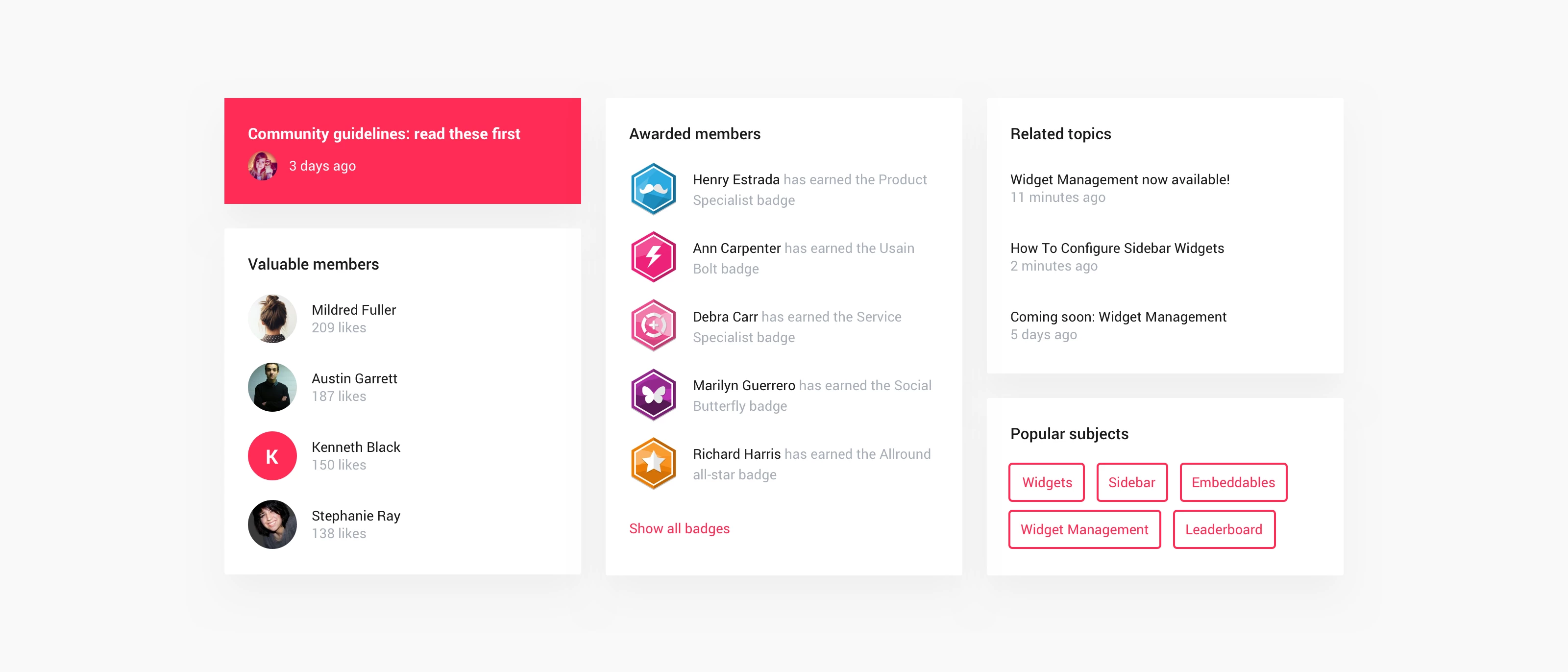 🎁 Widget Management is now available!