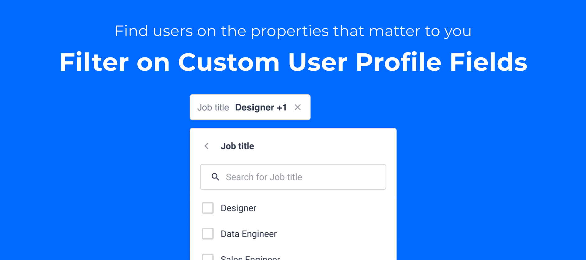 Filter on Custom User Profile Fields