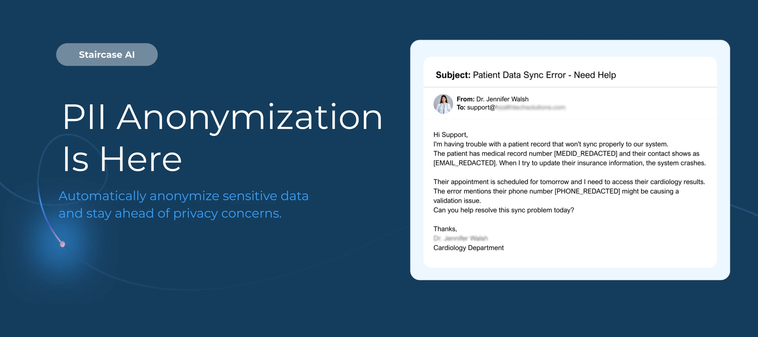 PII Anonymization Now Available in Staircase AI