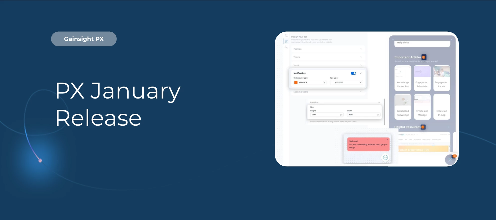 Gainsight PX: What’s New in PX? Knowledge Center Bot Enhancements