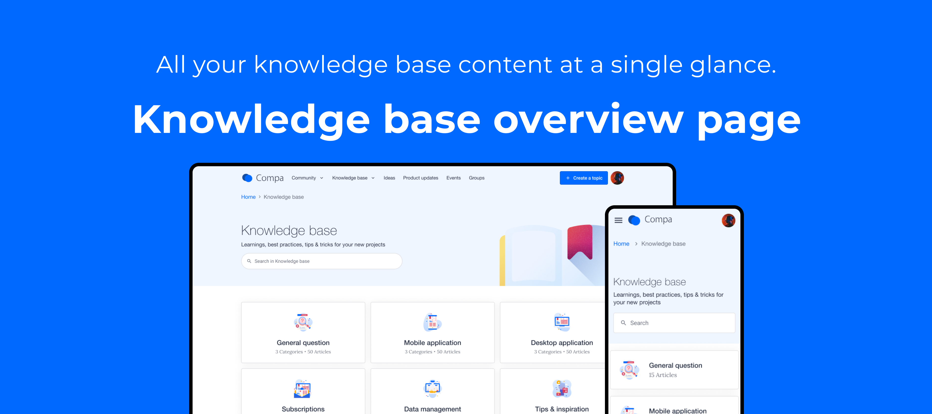 🧠New Knowledge Base Overview page!!