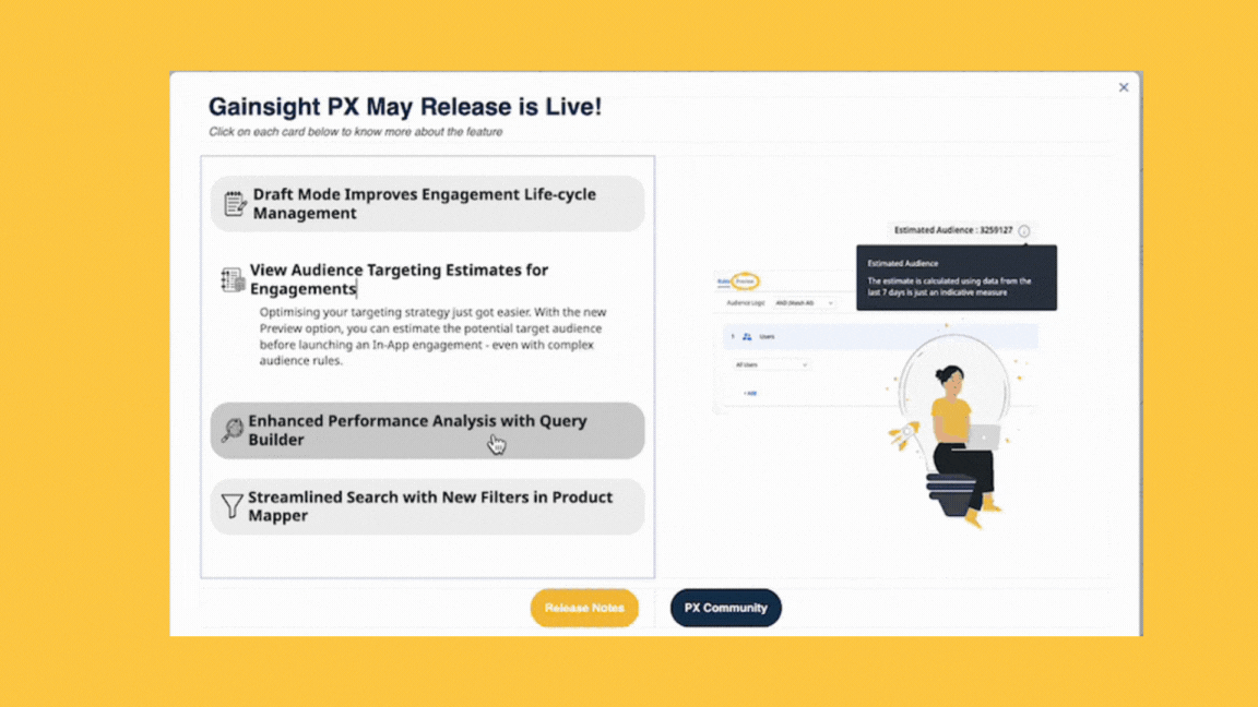 PX Design Engagements 101 : Release Guide with toggle cards