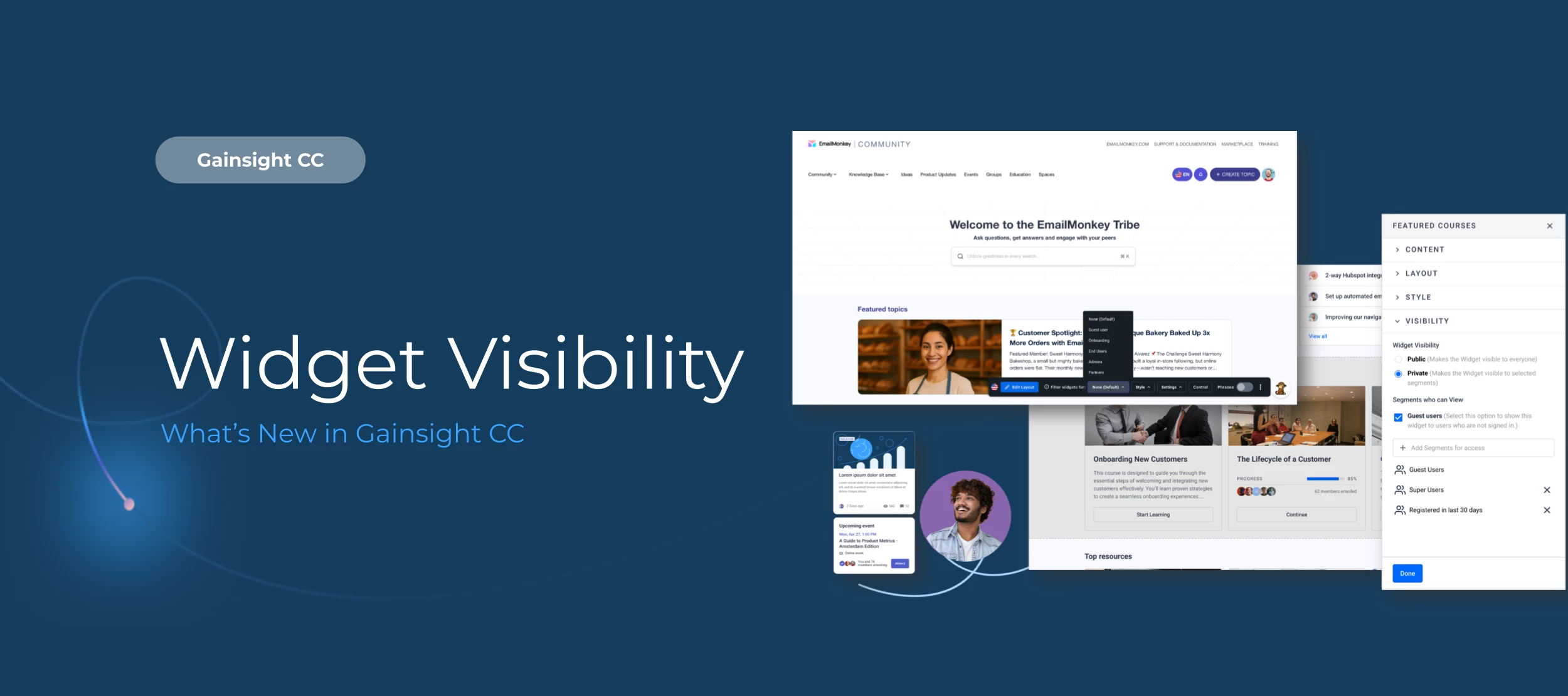 Gainsight CC: Personalize Your Pages with Widget Visibility Settings