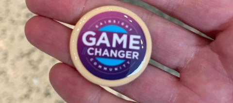Pick up your swag badge at Pulse!