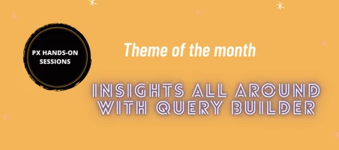 PX - Theme of the month : INSIGHTS ALL AROUND WITH QUERY BUILDER PX - Theme of the month : INSIGHTS ALL AROUND WITH QUERY BUILDER