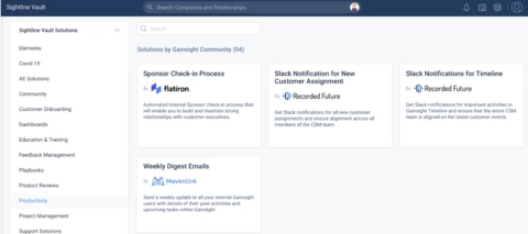 Sightline Vault: Built by and For the Gainsight GameChangers Community