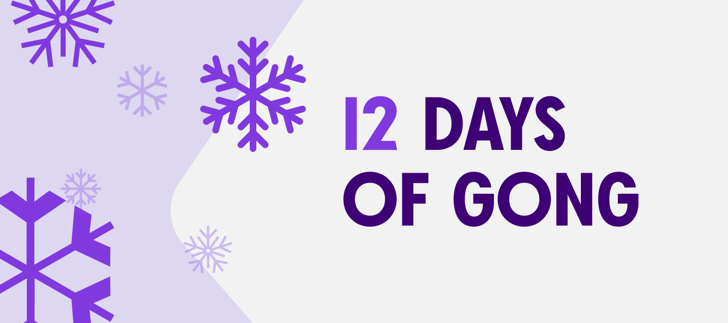 12 Days of Gong is back for another round of Visioneer best practices!