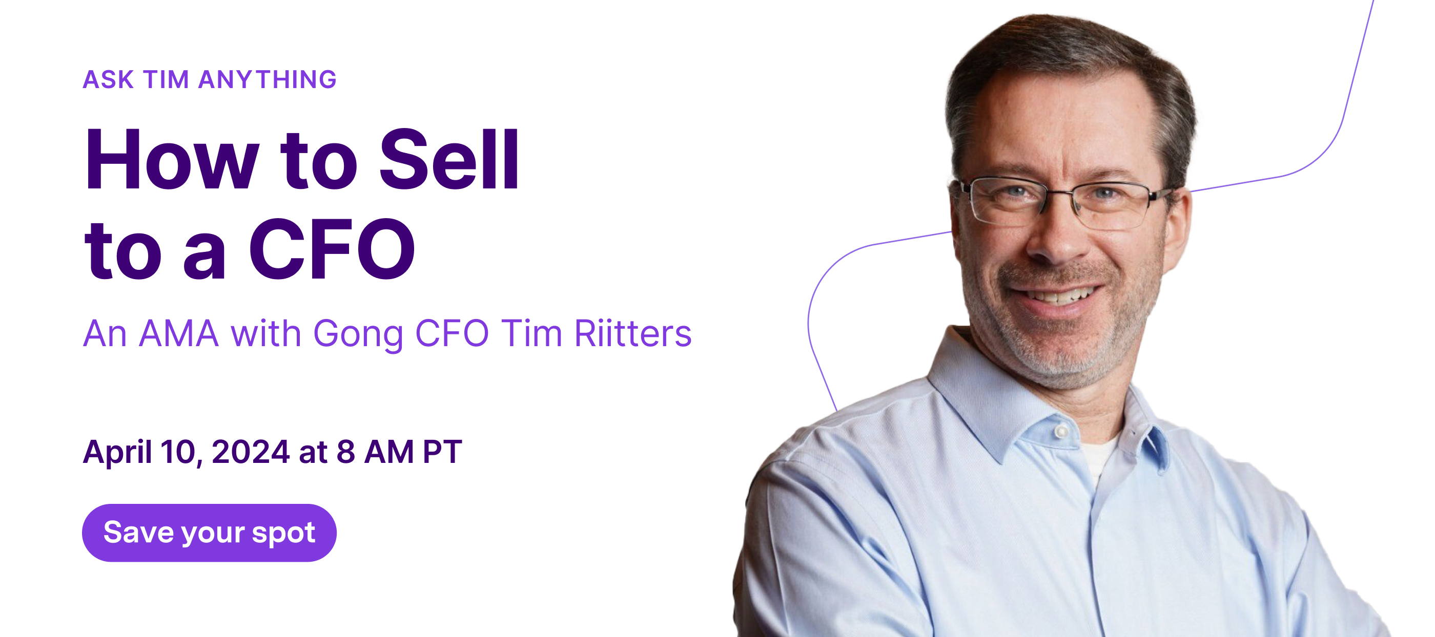 YOU’RE INVITED: Ask Tim anything about selling to a CFO!