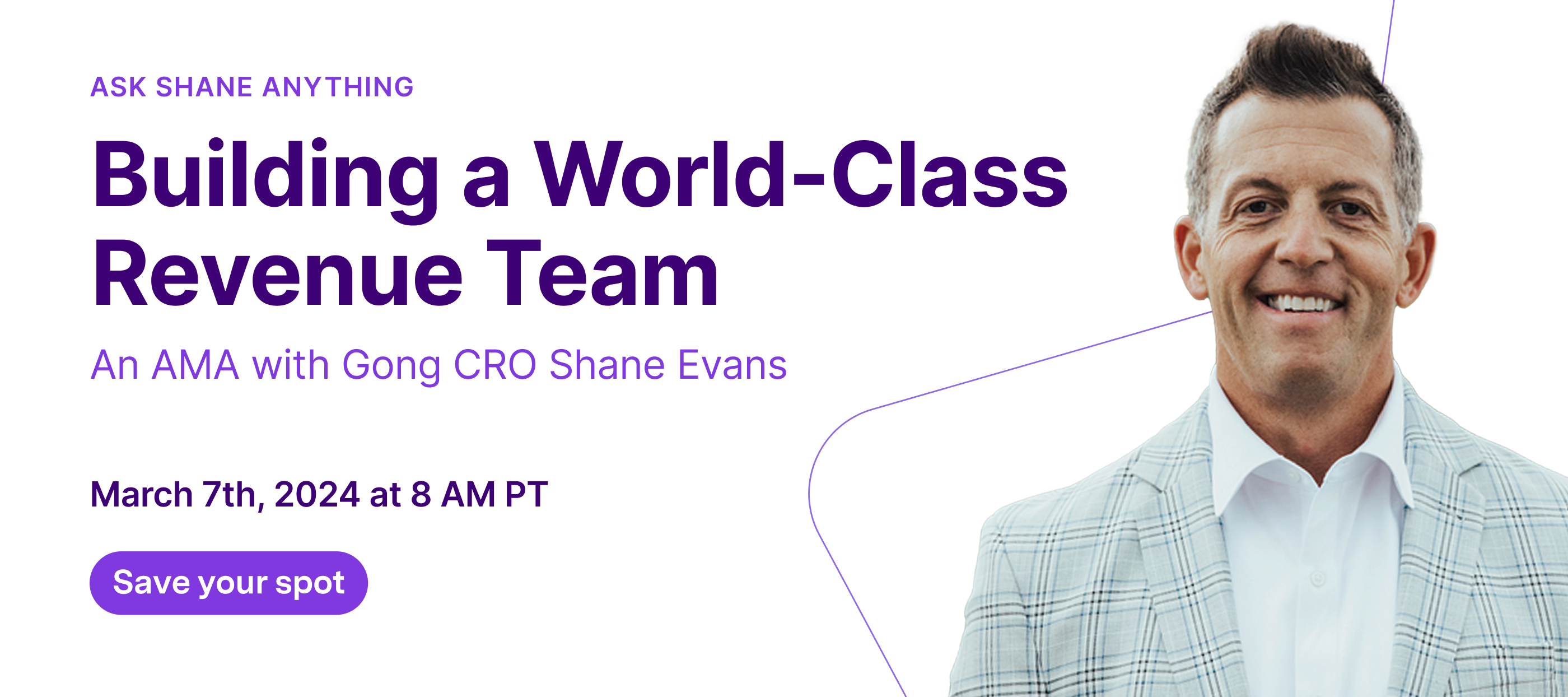 YOU’RE INVITED: Ask Shane anything about building a world-class revenue team