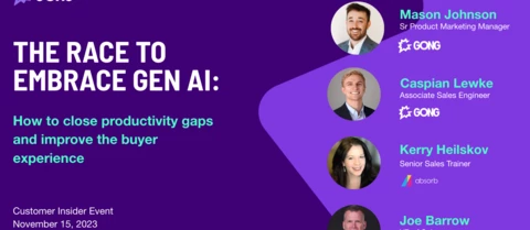 Tips from "Race to Embrace Gen AI: How to close productivity gaps and improve the buyer experience"