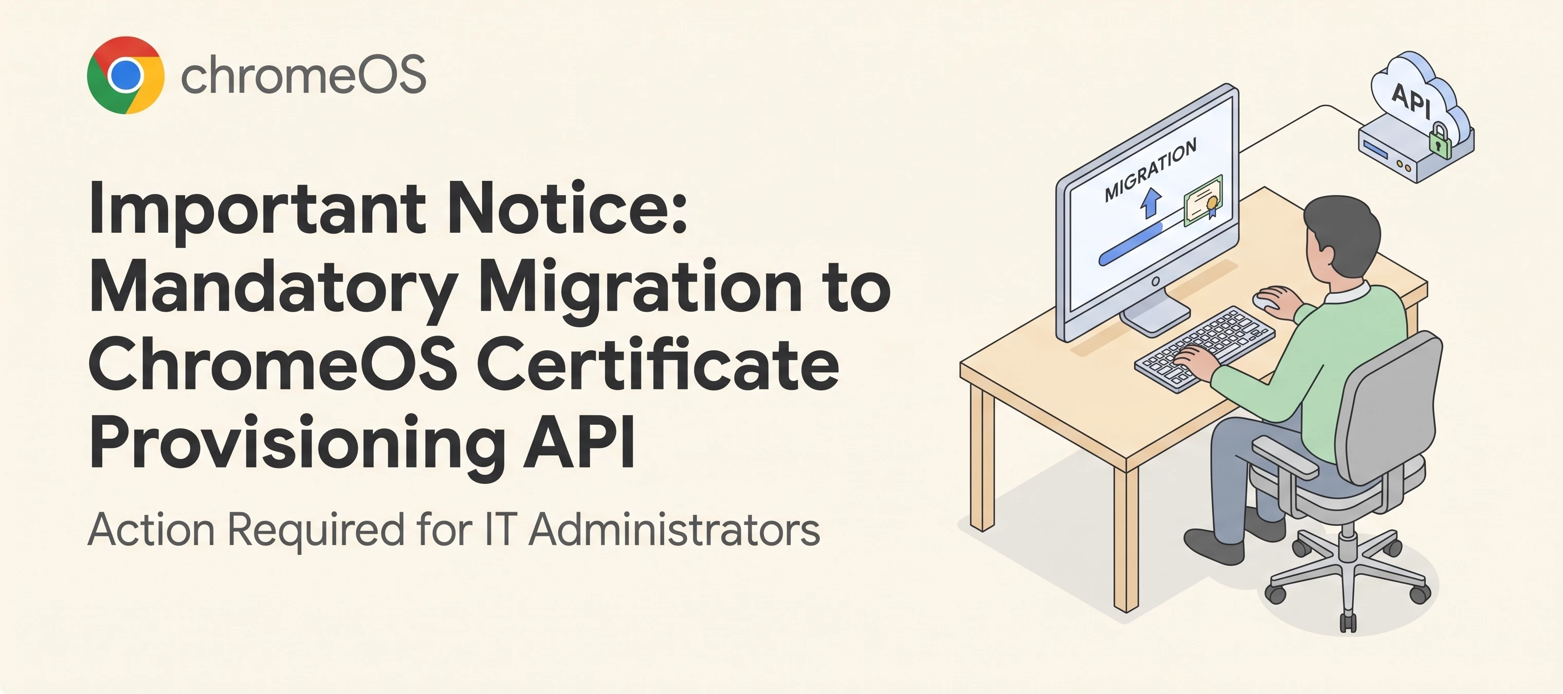 Important Notice: Mandatory Migration to ChromeOS Certificate Provisioning API