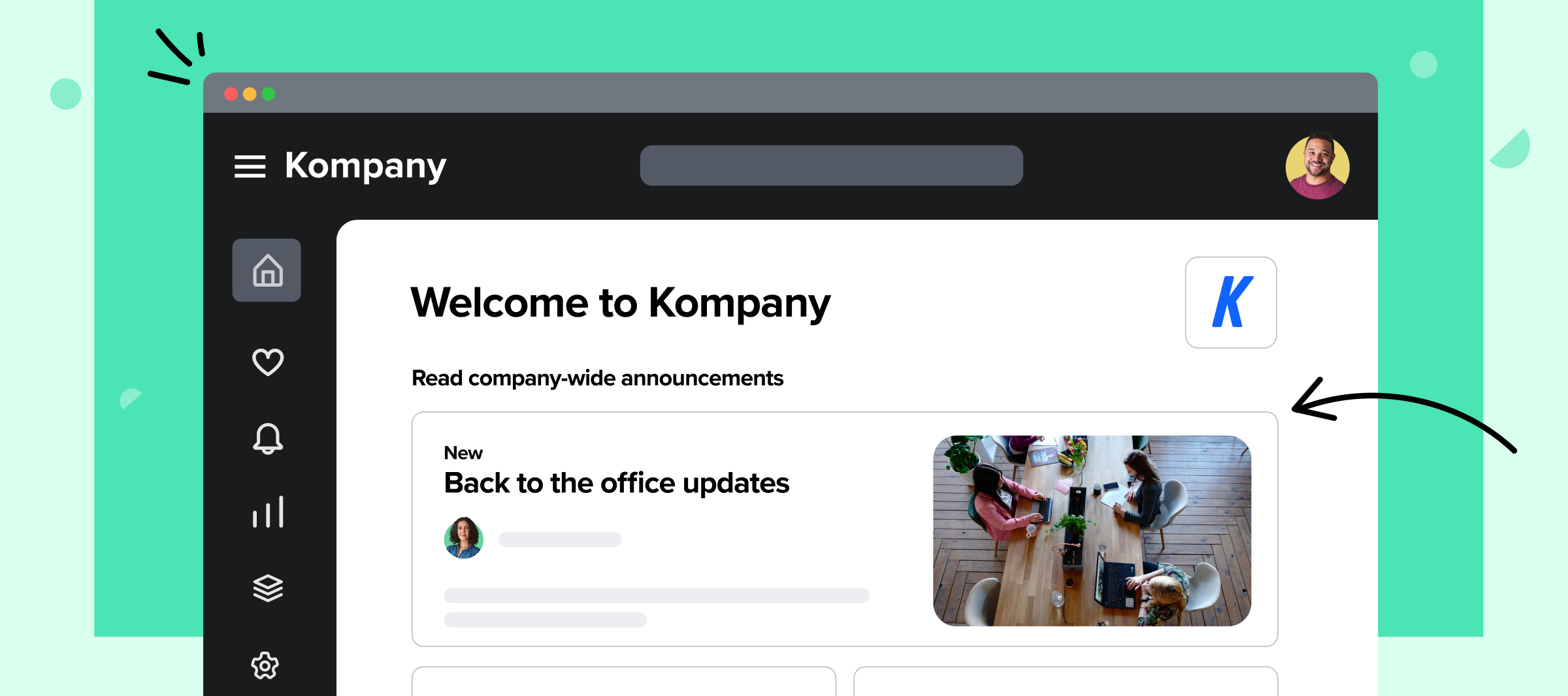 Introducing Company-wide Announcements on the Dashboard