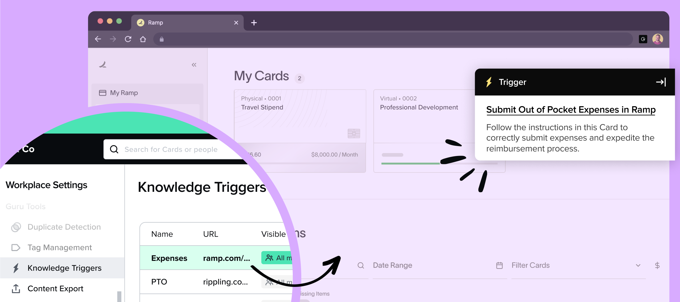 New + improved Knowledge Triggers: manage in the web app, add descriptions, and more!