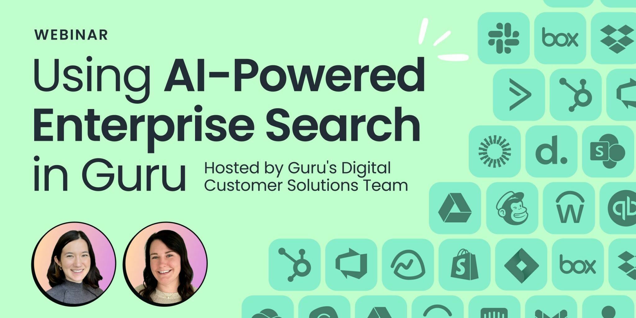 Using AI-Powered Enterprise Search in Guru webinar