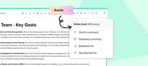 Apply for Early Access to our new Generative AI feature, Assist!