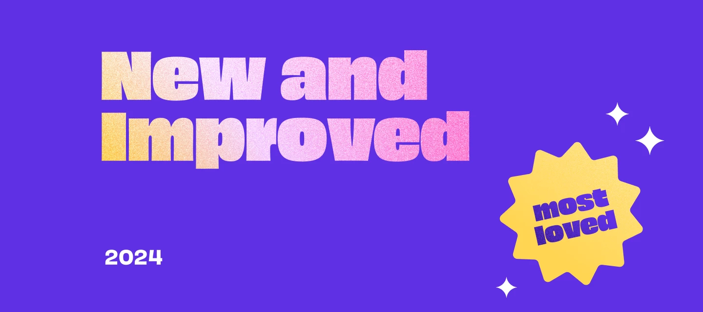 HoneyBook 2024 year in review and 2025 feature preview announcement graphic