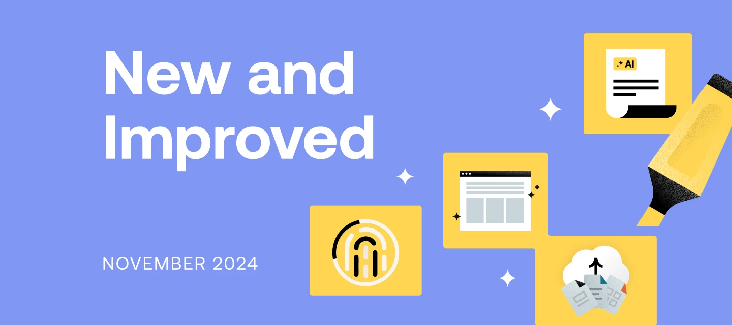 HoneyBook November 2024 new features announcement banner