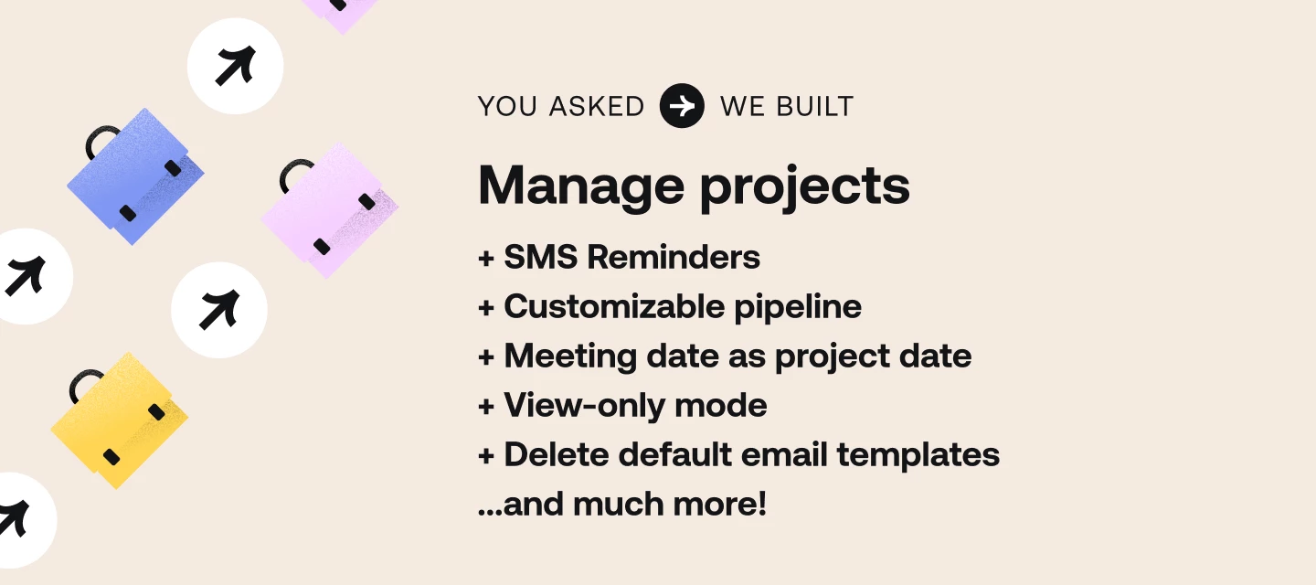 Feature release bundle: manage projects