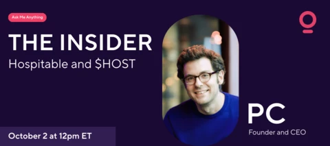 The Insider: Pierre-Camille Hamana on Hospitable and $HOST